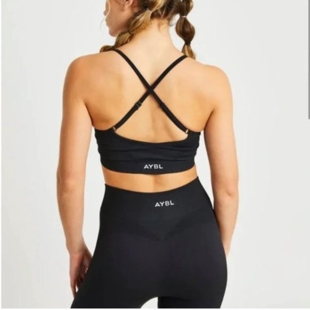 AYBL Motion Seamless Sports Bra Black Size Small